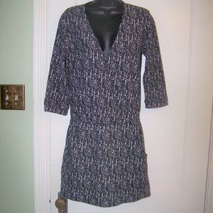 Veronica M Dress Mini Pockets Drop Waist Jersey S